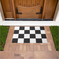 Black and White Chequerboard Pattern