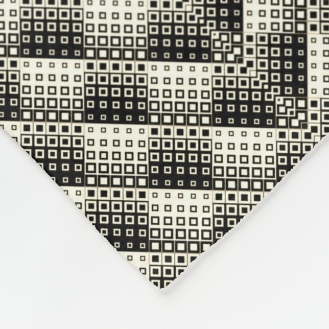 Black and White Chequered Blanket (Corner)