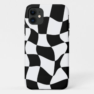 Black and white chequered Board  iPhone 11 Case