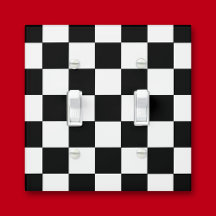 Black And White Chequered Chequerboard Pattern