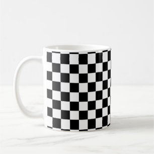 Black and White Chequered Classic Mug