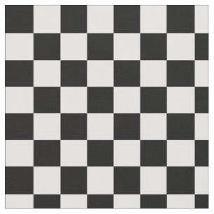 Black and White Chequered Fabric