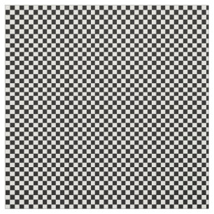 Black and white chequered pattern. fabric