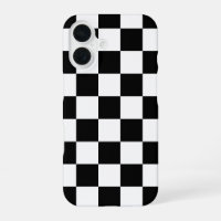 Black and White Chequered Print