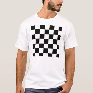 Black and White Chequered T-Shirt