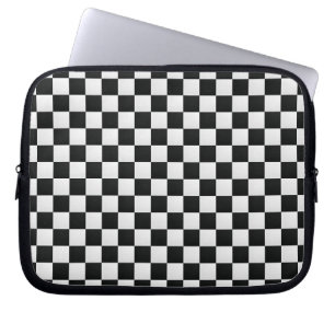 Black and White Chess Digital Print Laptop Sleeve