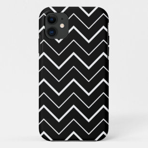 Black and White Chevron iPhone 11 Case