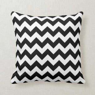 Black and White Chevron Cushion