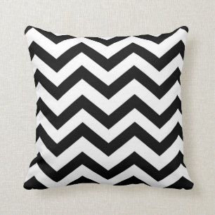 Black and White Chevron Cushion