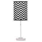 Black and White Chevron Lamp