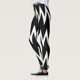 Black and White Chevron Leggings