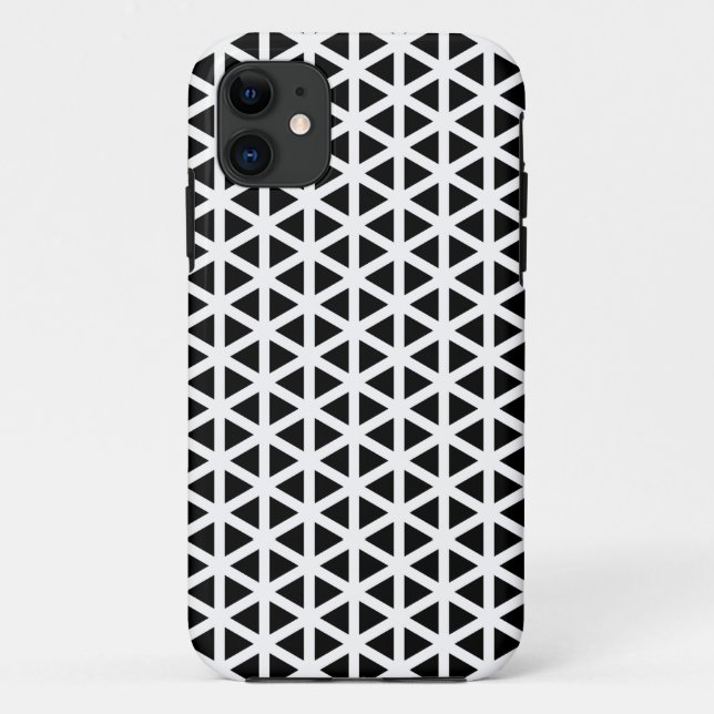 Black and White Chevron Pattern   Case-Mate iPhone Case (Back)
