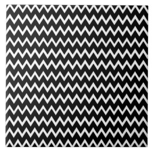  Black And White Chevron Pattern  Ceramic Tile