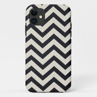 Black and white chevron Print. iPhone 11 Case