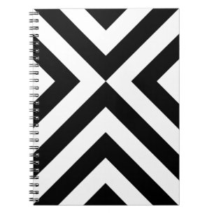 Black and White Chevrons Notebook