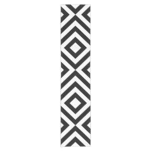 Black and White Chevrons Table Runner