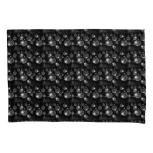 "BLACK AND WHITE CHRISTMAS DECOR" PILLOWS PILLOWCASE
