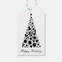 Black and White Christmas Tree