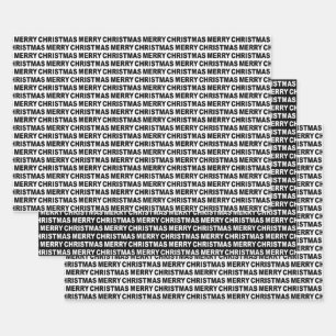 Black and White Christmas Typography Wrapping Paper Sheet