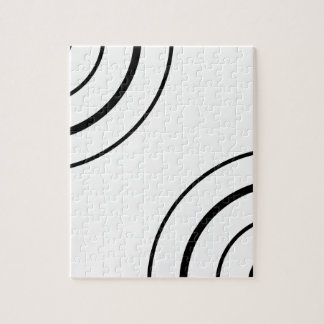 Black and White Circle Design | Minimalist Jigsaw Puzzle
