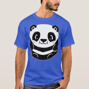Black And White Circle Panda T-Shirt