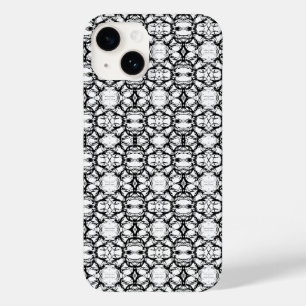 Black And White Circles Pattern Case-Mate iPhone 14 Case