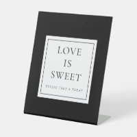 Black And White Classic Elegant Love Is Sweet
