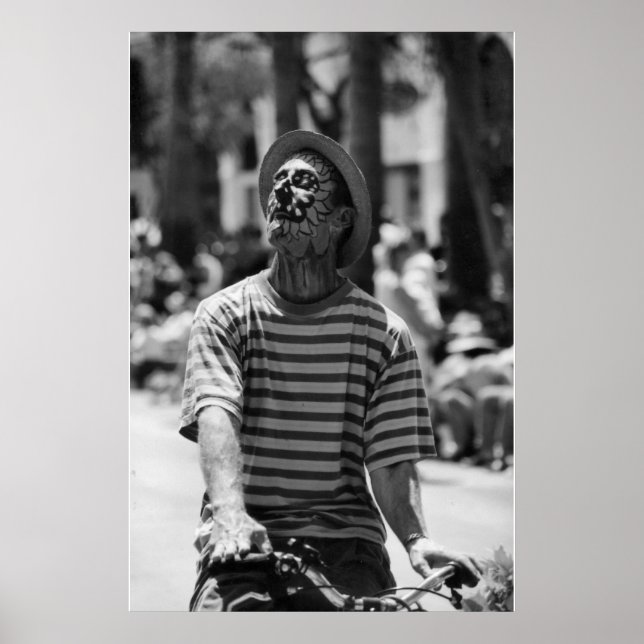 black and white clown poster (Front)