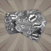 Black and White Comic Book Pop Art Superhero