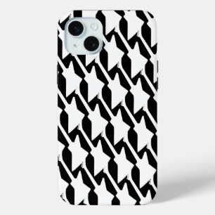 Black And White Cool Bright Little Guitar Rocker iPhone 15 Mini Case