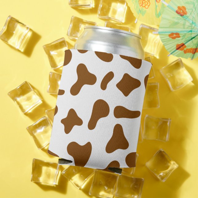 Black and White Cow Animal Pattern Can Cooler (In Situ Summer)