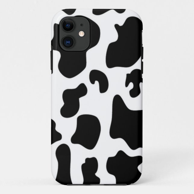 Black and White Cow Case-Mate iPhone Case (Back)