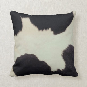Black and White Cow Hide Cushion
