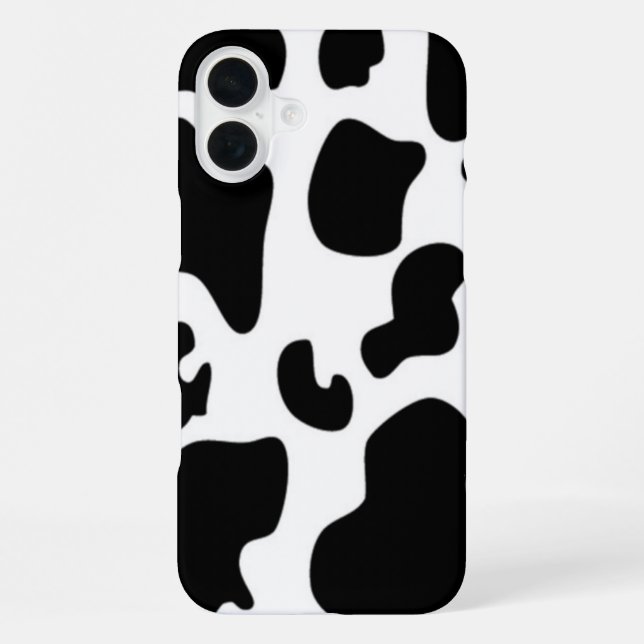 Black and White Cow iPhone Case (Back)