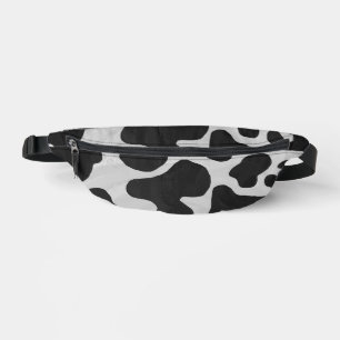 Black and White Cow Pattern Bum Bags