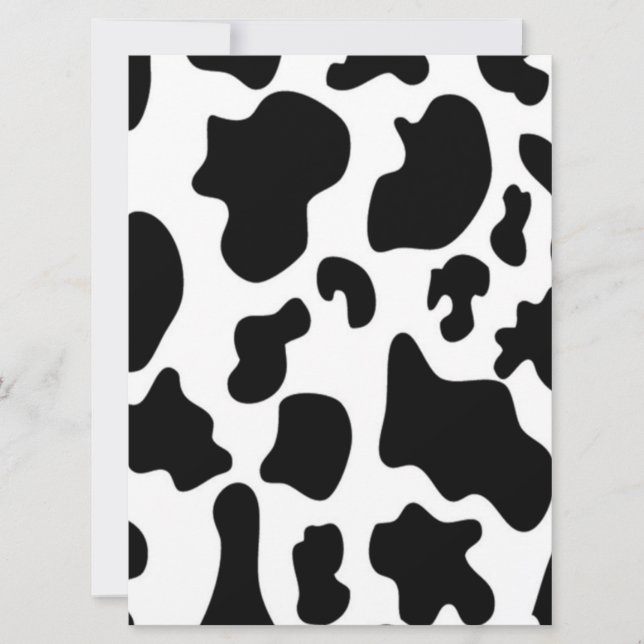 Black and White Cow print (Front)