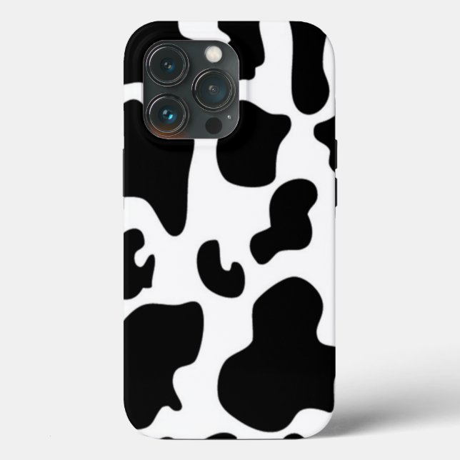 Black and White Cow print Case-Mate iPhone Case (Back)