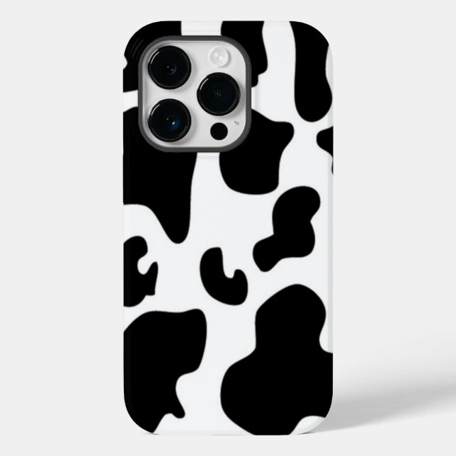 Black and White Cow print Case-Mate iPhone Case (Back)