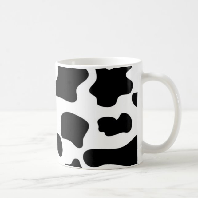 Black and White Cow print Coffee Mug (Right)