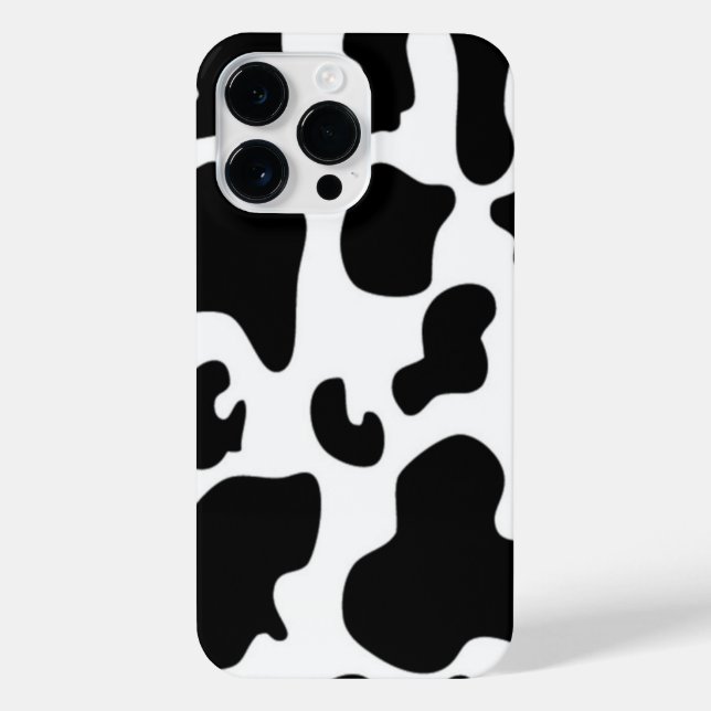 Black and White Cow print iPhone Case (Back)