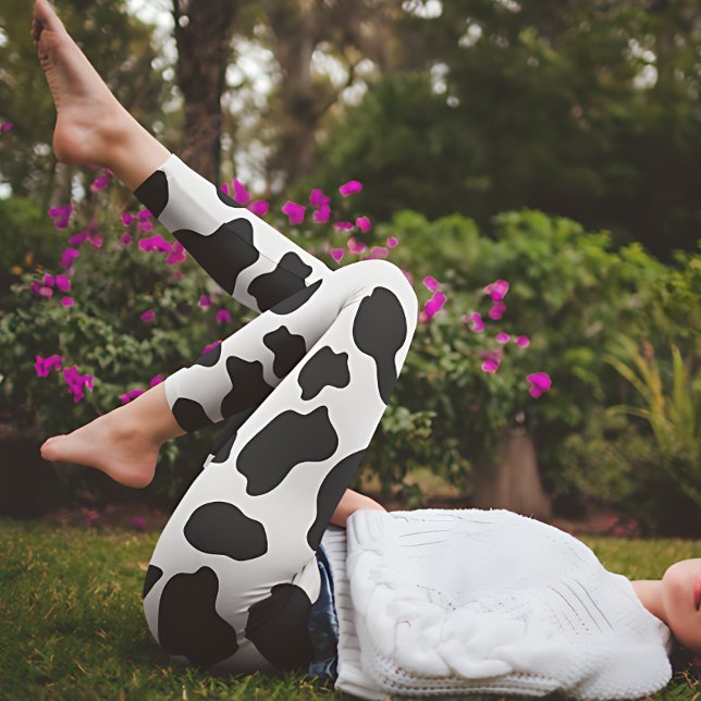 Black and white Cow Print Leggings (Creator Uploaded)