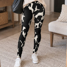 Black and White Cow Print