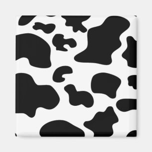 Black and White Cow print Magnet