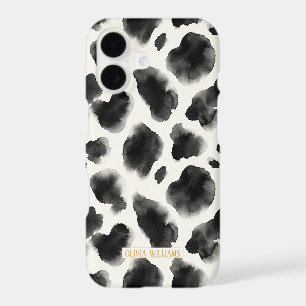 Black and White Cow Print Pattern