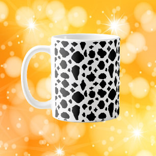 Black and White Cow Print Pattern Farmhouse  Coffee Mug