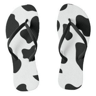 Black and white Cow Print Thongs