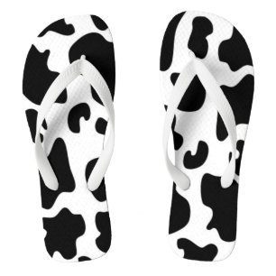 Black and White Cow print Thongs