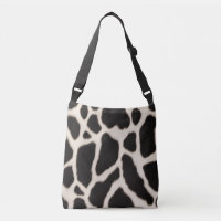 Black and white cowhide pattern