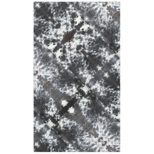 Black and White Cowhide Print Tablecloth
