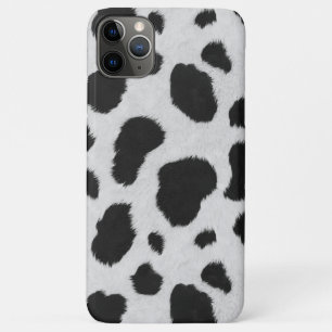 Black and white Cowhide skin pattern iPhone 11 Pro Max Case